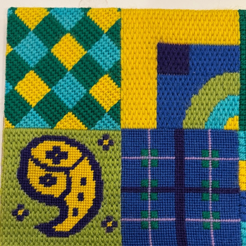 Vintage Needlepoint Sampler Geometric Patterns - Picture 5 of 8